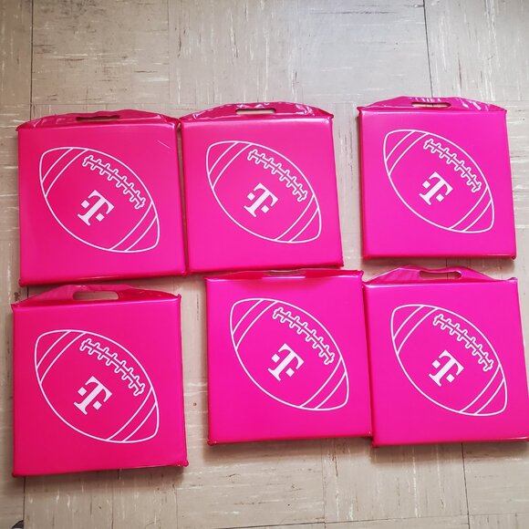 T-Mobile Tuesdays Set of 6 Football Themed Stadium Seat Cushions - Picture 1 of 8